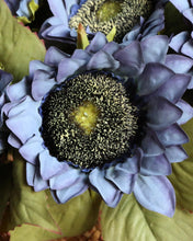 Load image into Gallery viewer, Artificial Blue Sunflower Bouquet Large
