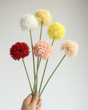 Load image into Gallery viewer,  Faux Pom Pom Mum Chrysanthemum Ball
