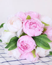 Load image into Gallery viewer, Artificial Silk Peonies Bouquet
