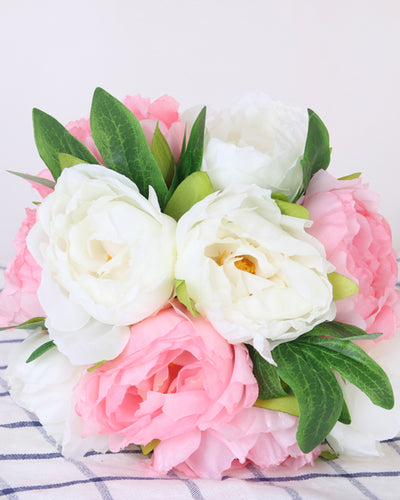 High-Quality Silk Peonies Bouquet