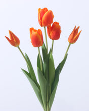 Load image into Gallery viewer, Real Touch Artificial Silk Tulips Orange
