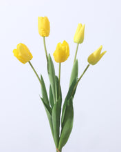 Load image into Gallery viewer, Real Touch Artificial Silk Tulips Yellow Wholesale
