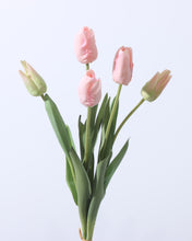 Load image into Gallery viewer, Real Touch Artificial Silk Tulips Blush Pink
