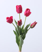 Load image into Gallery viewer, Real Touch Artificial Silk Tulips Magenta
