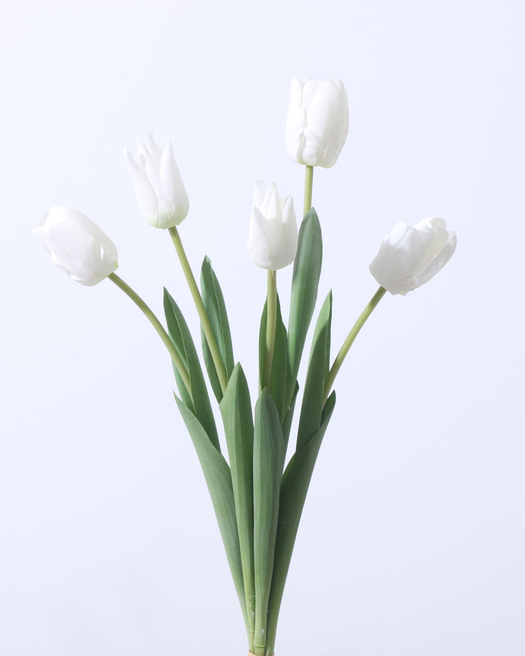 Real Touch Artificial Silk Tulips White