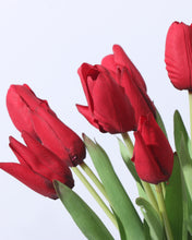 Load image into Gallery viewer, Real Touch Artificial Silk Tulips Burgundy
