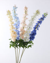 Load image into Gallery viewer,  Artificial Silk Delphinium Flowers Stem
