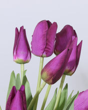 Load image into Gallery viewer, Real Touch Artificial Silk Tulips Purple
