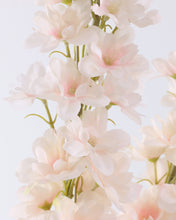 Load image into Gallery viewer, Blush Pink Silk Delphiniums Long Stem
