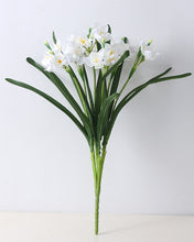 Load image into Gallery viewer, White Artificial Daffodil Flowers
