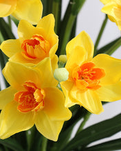 Load image into Gallery viewer, Best Yellow Artificial Daffodil Flowers Bush
