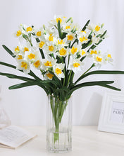 Load image into Gallery viewer, Quality White Artificial Daffodil Bush
