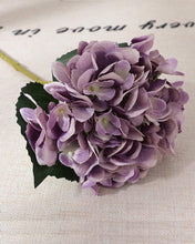 Load image into Gallery viewer, Artificial Purple Hydrangeas Look Real
