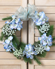 Load image into Gallery viewer, Pine Hydrangea Snowberry Wreath 
