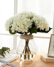 Load image into Gallery viewer, White Faux Hydrangea Flower Bulk
