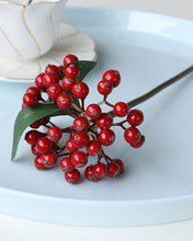Load image into Gallery viewer, Best Artificial Red Berries Stems
