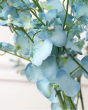 Load image into Gallery viewer, Blue Silk Phalaenopsis Orchid Long Stem Bulk
